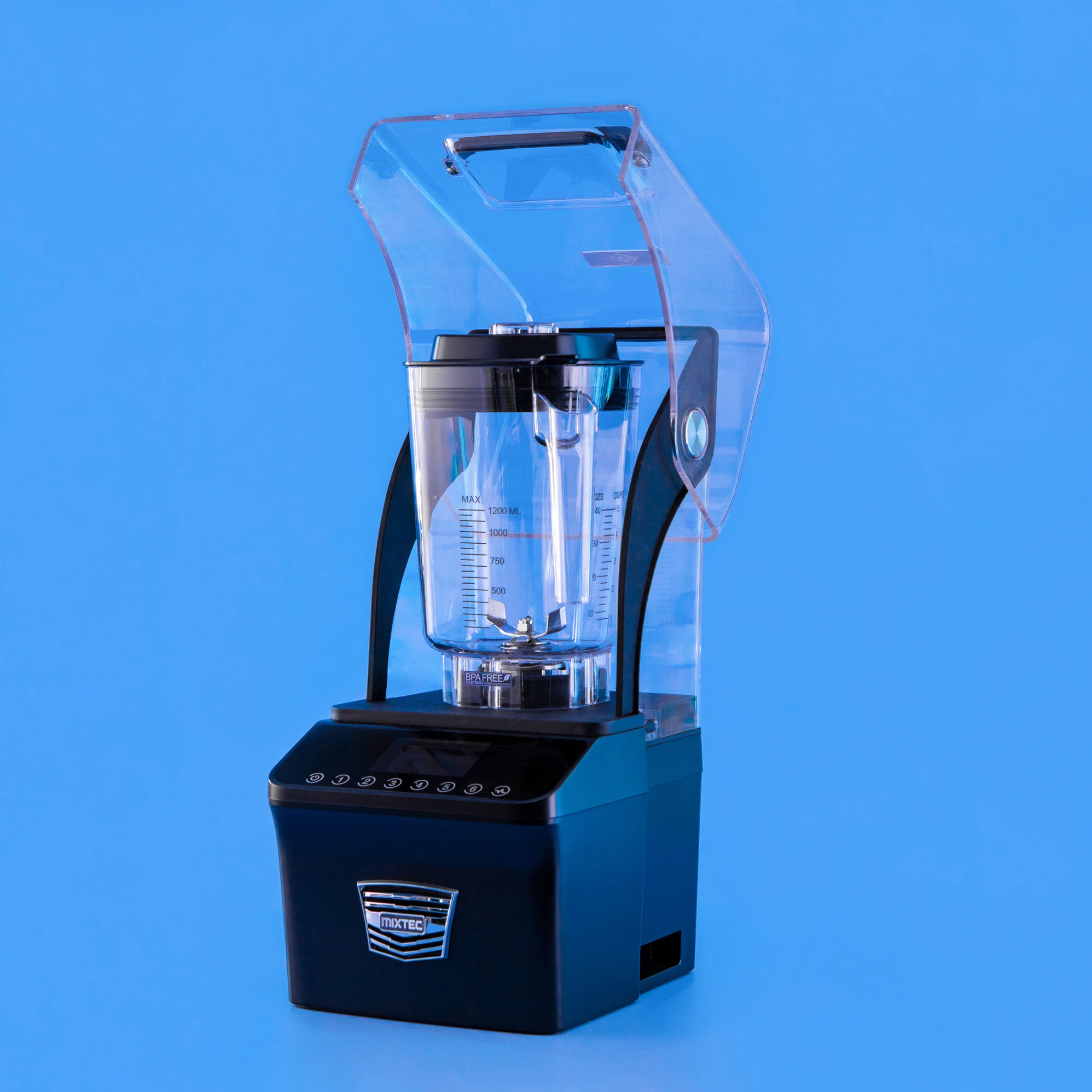 Heavy Duty Commercial Blender Quiet Low Noise Smoothie Blender And Mixer With Sound Cover