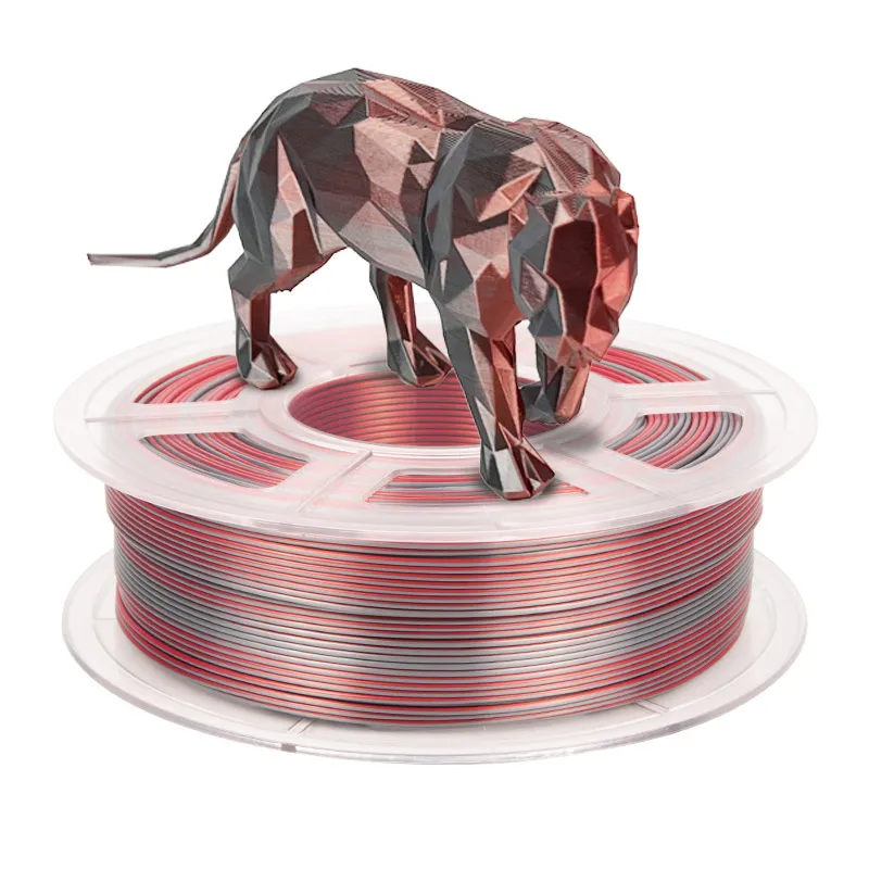 iSANMATE hot selling dual color filament 1.75mm silk pla silk filament for 3D printer filament