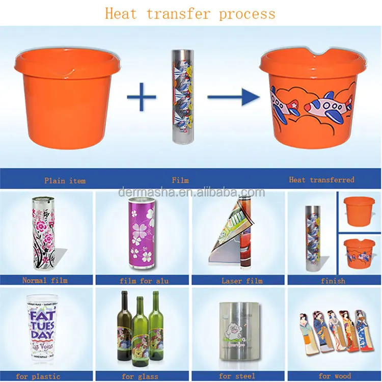  DM-5BC Combo Multifunctional Plastic Bucket Semi Auto Heat Transfer Screen Printing Machine