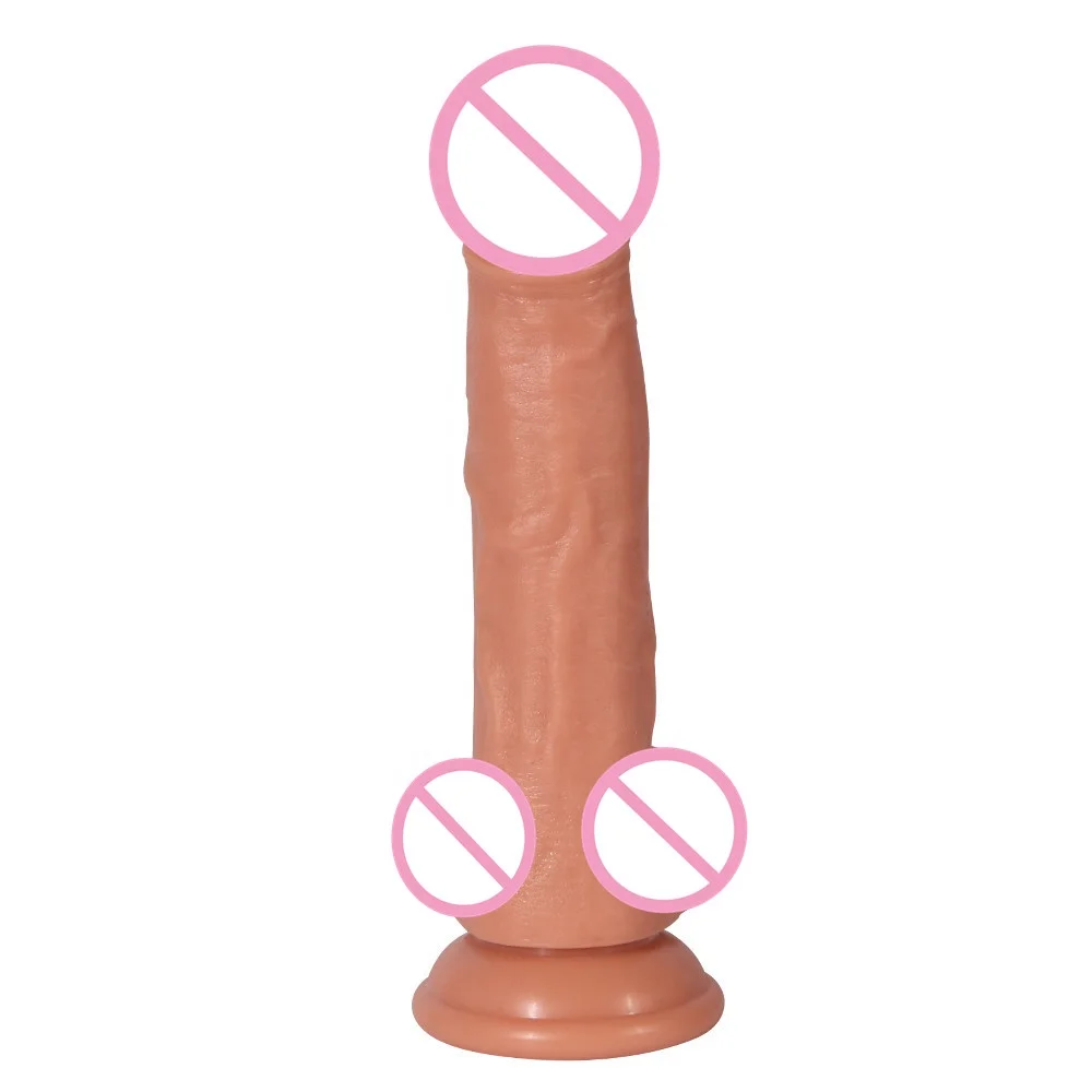 Adult 8.27inches Realistic Thick Grandes Silicone Artificial Realistic Penis Sex Toy Dildos for Women Lady Masturbating Sex Toys