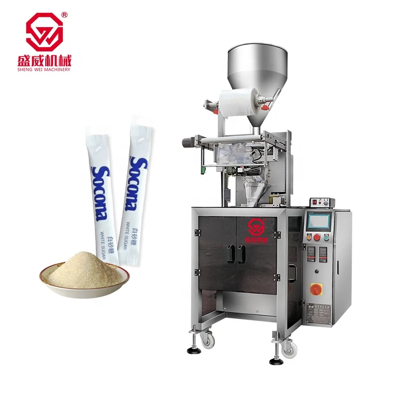 Shengwei Machinery vertical swing blanking small granule washing powder salt sugar packaging machine