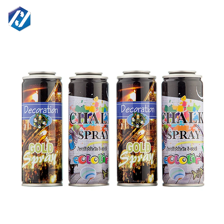 Factory Cheap Custom diam 45mm Aerosol Cans Christmas Ribbon And Snowflake Spray aerosol metal  tin can
