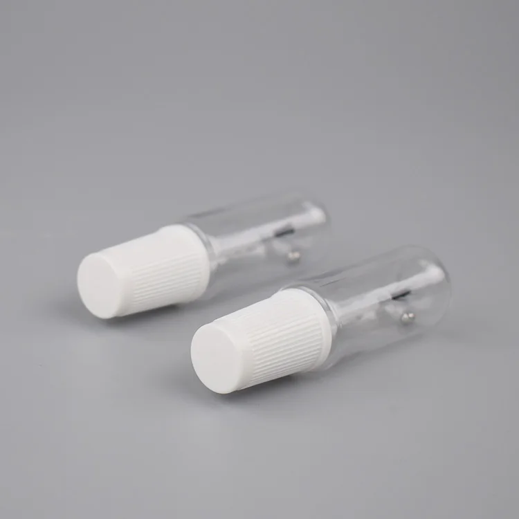 Empty  car repair paint  rpet  bottle with mixing ball and brush