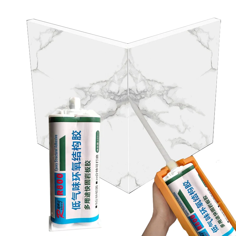 Two Parts Adhesives sintered stone marble sealant seam filler joints epoxy resin 1:1 AB glue for marble granite and stone