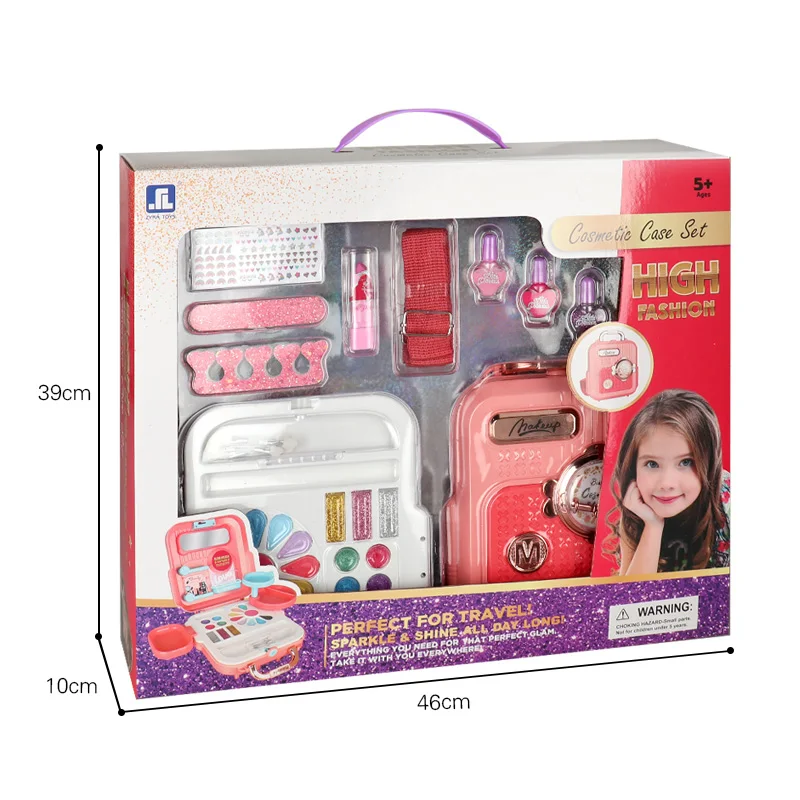 ZYRA TOYS ZR-28B Wholesale Custom Your Logo Private Label Safe Cosmetics Kit Teen Kids Makeup Kit Gift Sets For Girls Kids