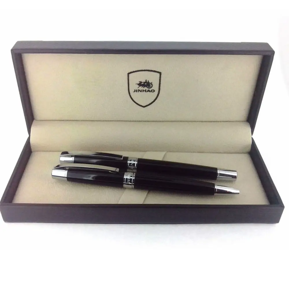 Jinhao 605  ball pen /roller pen /fountain pen  free collection  metal pen set with gift pen box