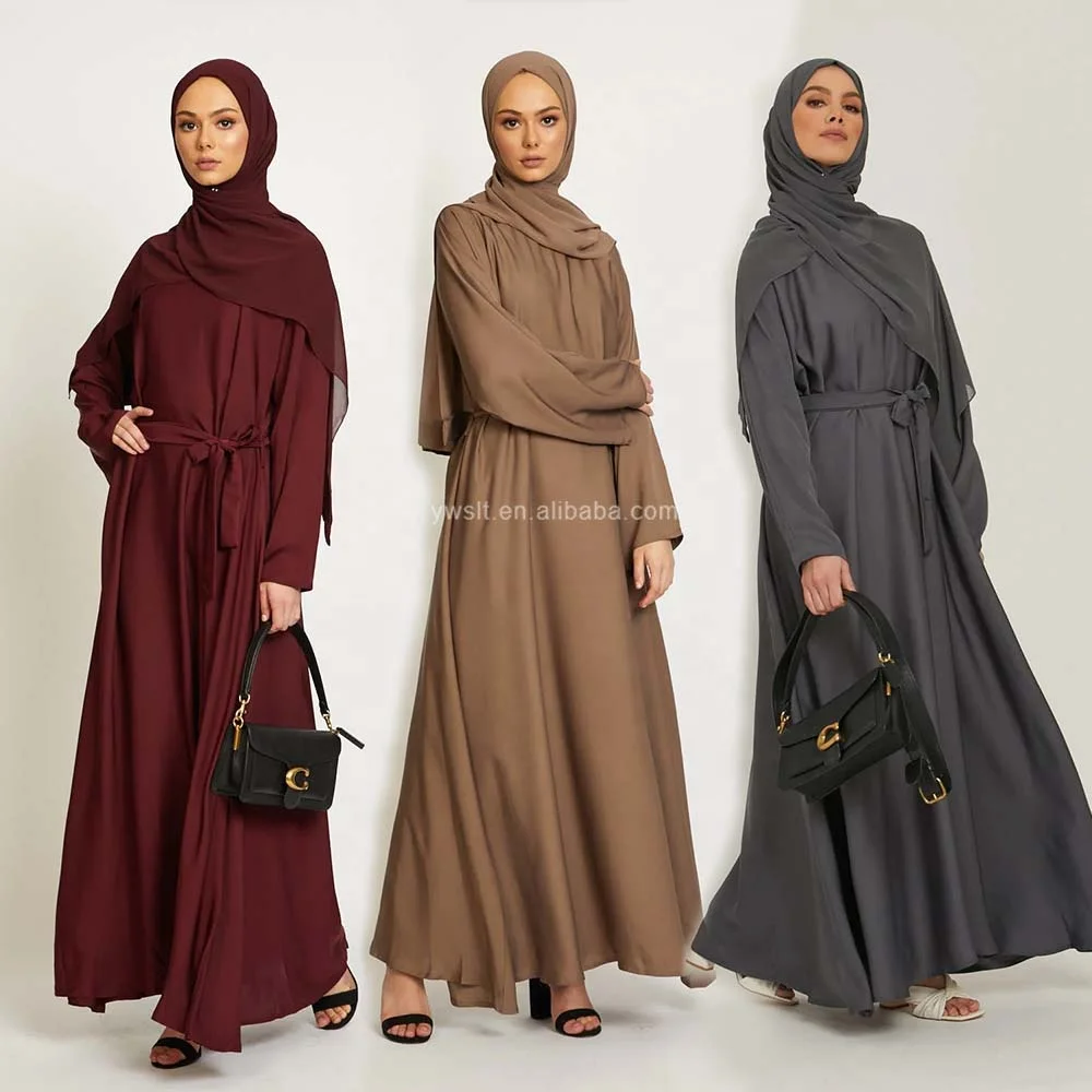 Sharut Wholesale Abaya Design EID Turkey Gulf Ladies Black Kaftan Kimono Islamic Clothing Nida Muslim Dresses Dubai Closed Abaya