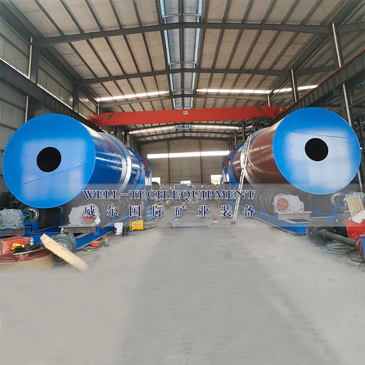 Heavy duty rotary washer scrubber trommel for washing Bauxite