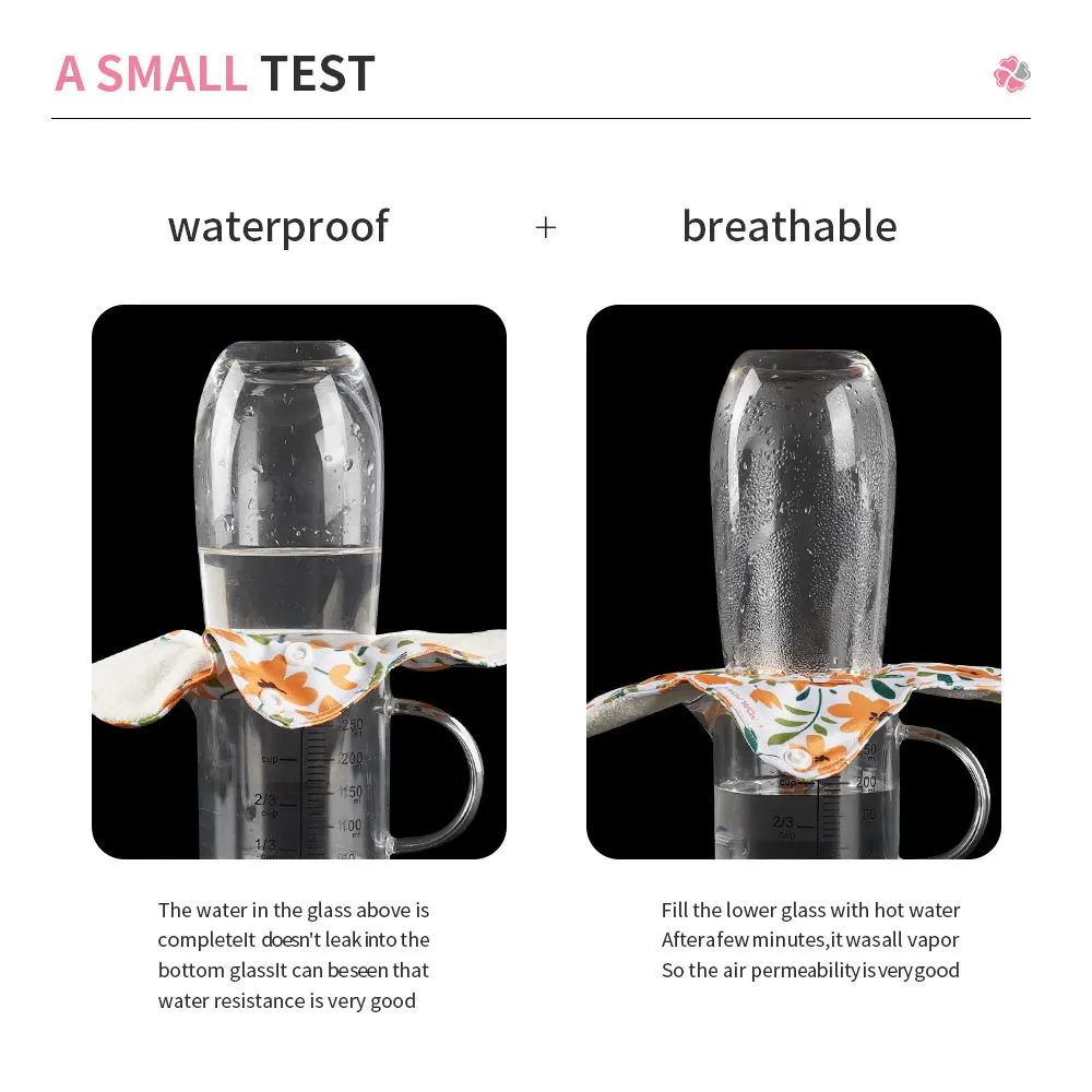 Washable Bamboo Leak Proof Waterproof Menstrual Period Pads Reusable Sanitary Towels