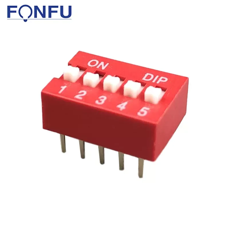 DS-05 красный защелками 10Pin электронный переключатель кнопка миниатюрный переключатель