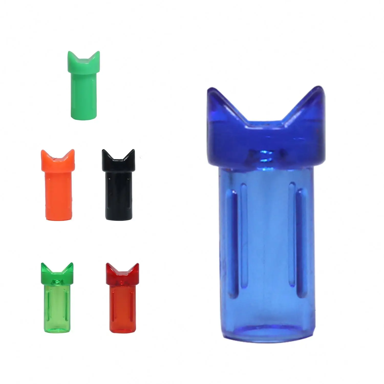 6 Colors Arrow Half-moon Insert Nocks ID 7.6mm/0.300 Inch Archery Arrow Accessories Knocks for Crossbow Bolts