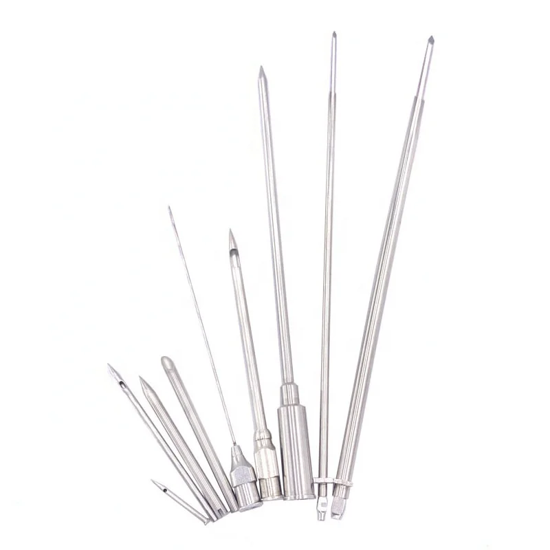 custom medical spinal needles Medical Sharp Solid Stainless Steel Needle Trocar Needle with Trocar Point