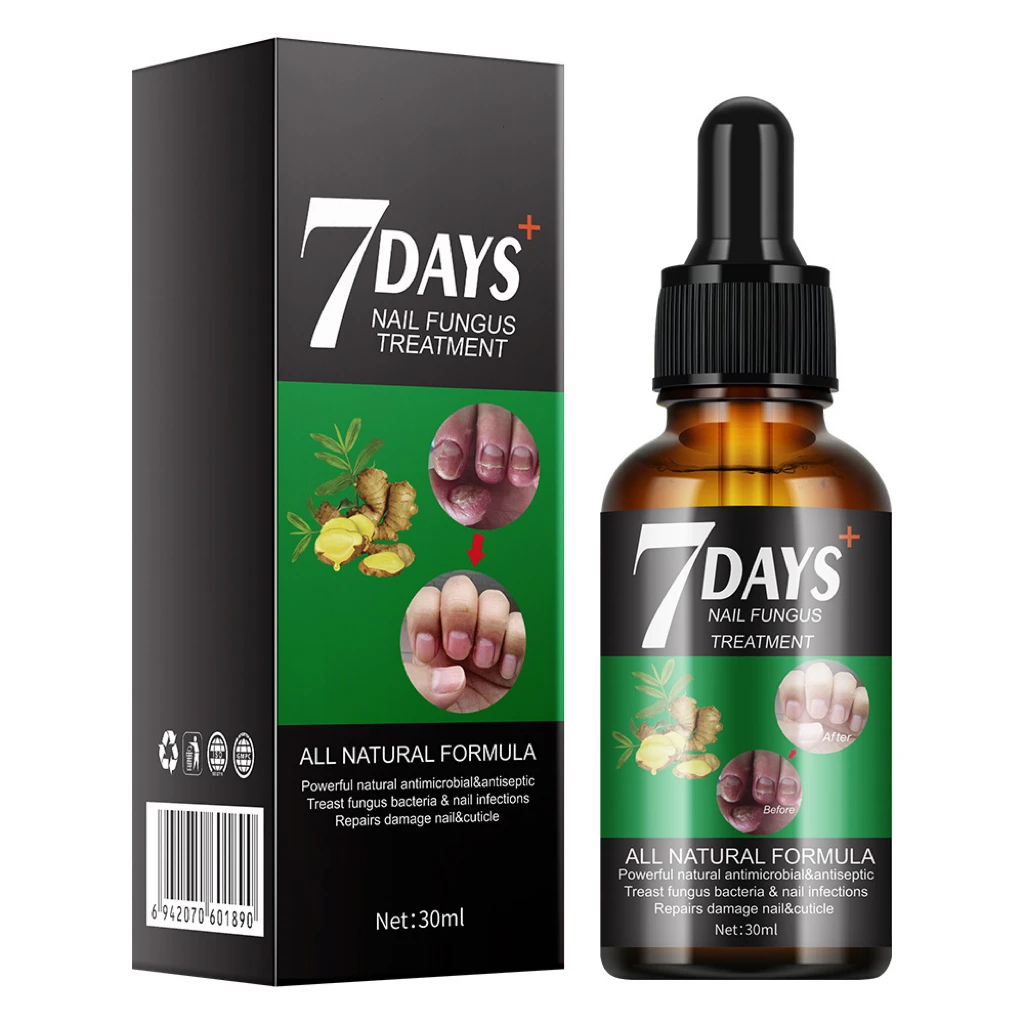 2024 New Arrival 7 Days Nail Fungus Treatment Serum Repairs Damage Nail & cuticle Skin Care Products 30ml Nail Serum