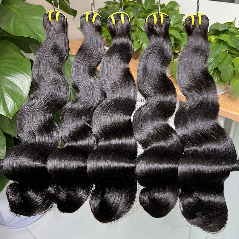 Best Hair Vendors Dropshipping Weft Extensiones 100% Natural Brazilian Human Hair Raw Body Wave Hair