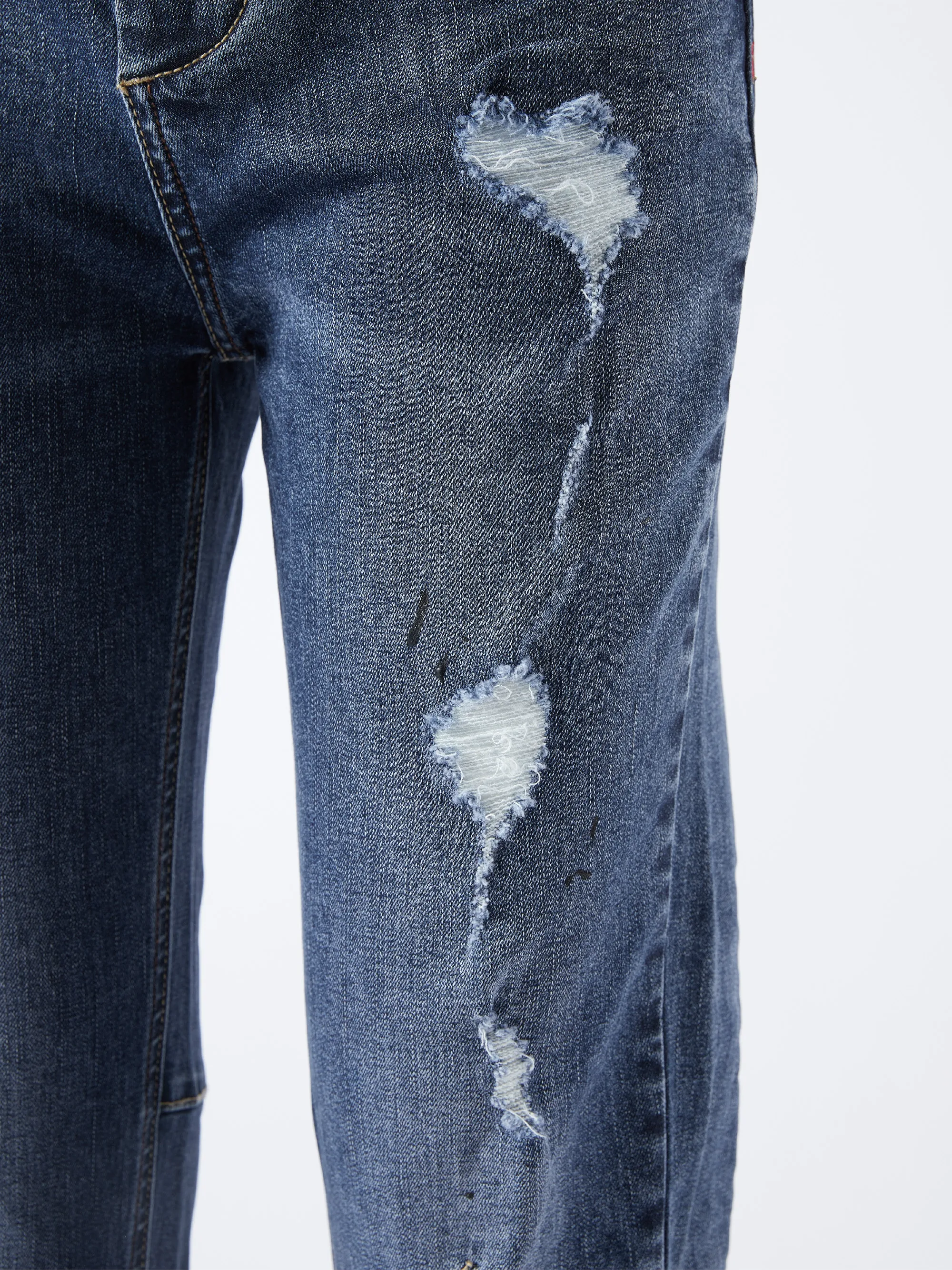 Hot selling dark grey denim fabric GK8099-1 viscose elastic slub denim jeans fabric