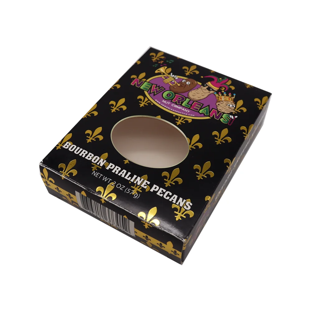Candy Box Custom Hard Chocolate Dispenser Candy Jar Paper Packaging With Clear Window Gummies Candy