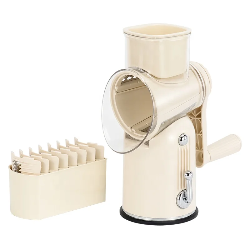New design plastic manual handheld roller spiral spiralizer slicer potato cutter for home use