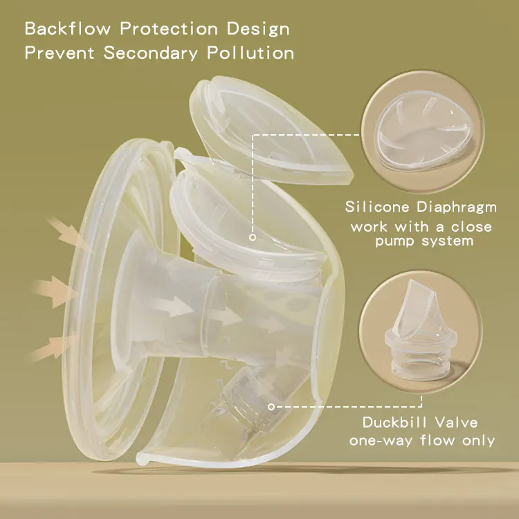 Baby Care New Collection Cup Hands Free Breast Pump Electric OEM BPA Free Customized Double Silicone Electric Breastpump