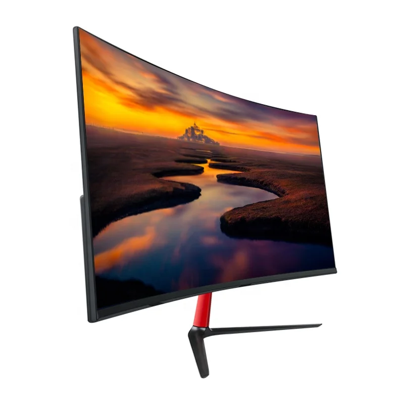 Оригинальный заводской СВЕТОДИОДНЫЙ монитор, 24 дюйма, 27 дюймов, светодиодный компьютерный телевизор, экран Full HD, 75 Гц, изогнутый монитор