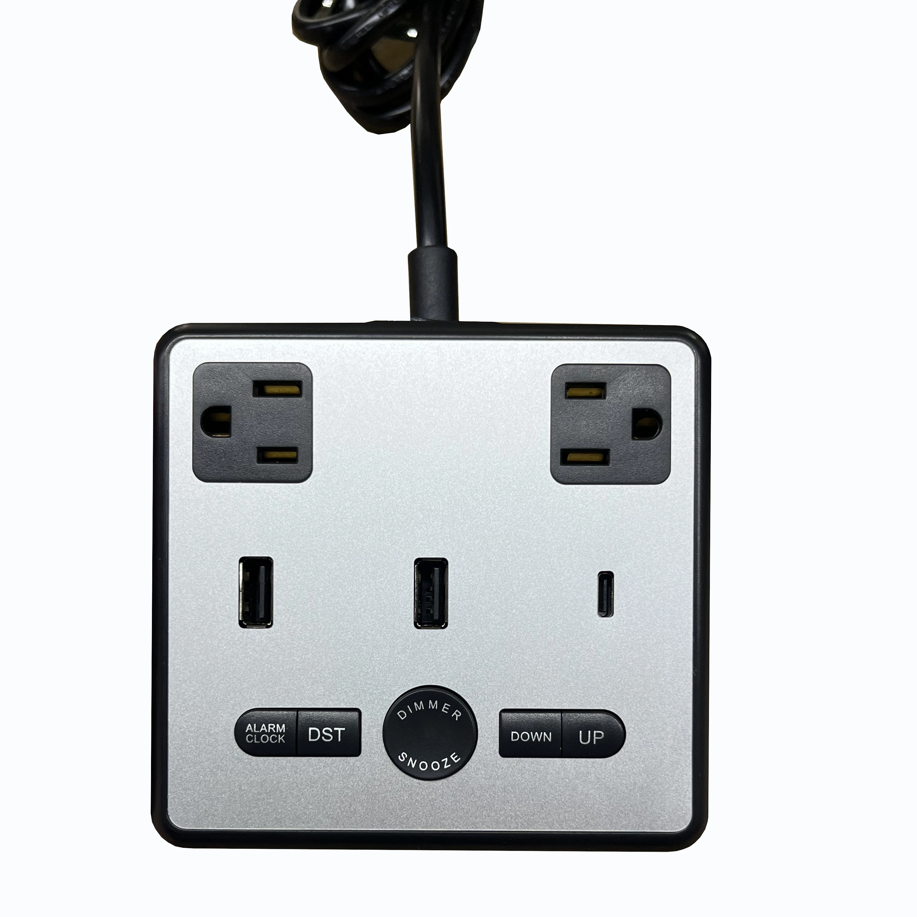 DC6 Новый snooze USB-концентратор розетка рядом с будильником цифровые