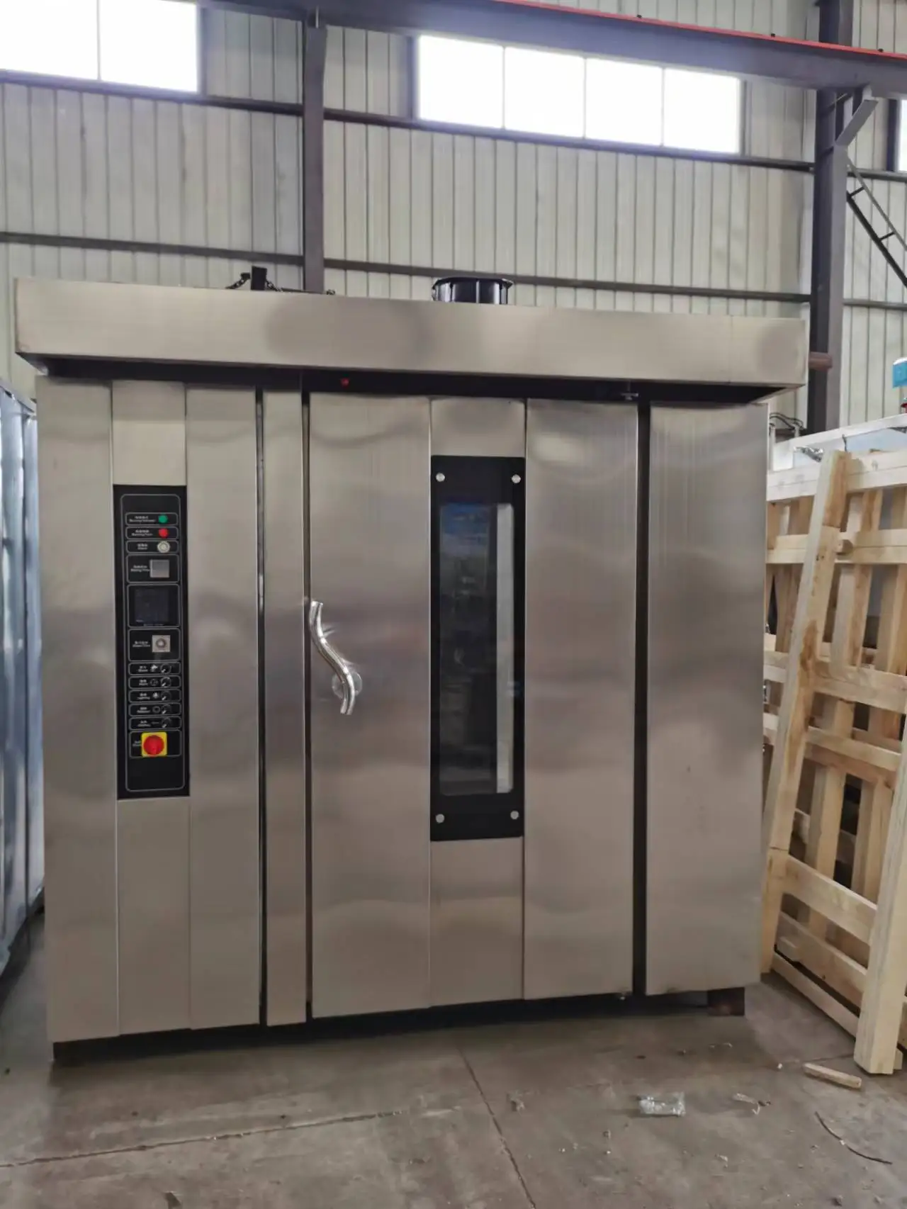 professional bakery equipment rotary baking oven 16 trays 32 trays 64 trays commercial electric gas chicken rotating oven