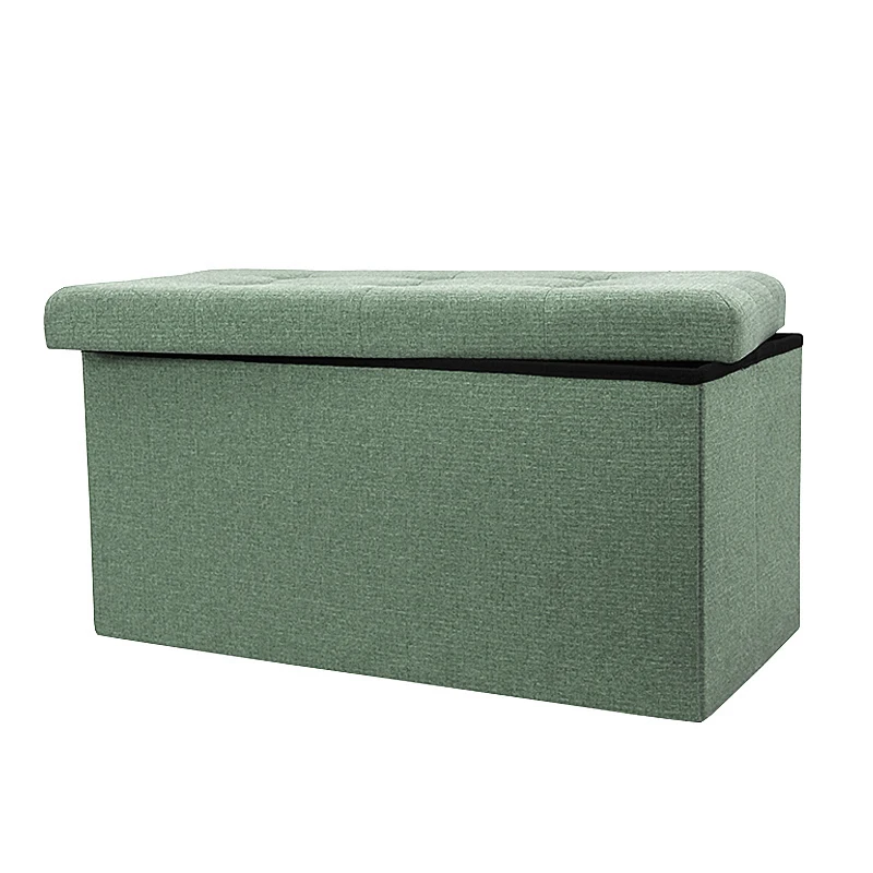 
Factory Customized new designlivingmodern furniture large fabric foldable storage bench ottoman saving space for bedroom 