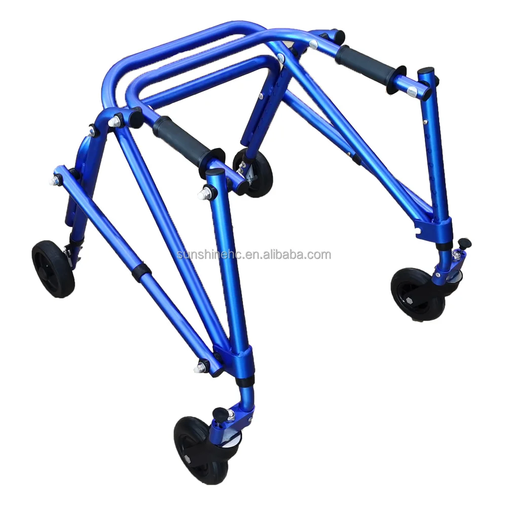 Aluminum Walker Children Folding Pediatric Walker Child Wheel Walker WA220