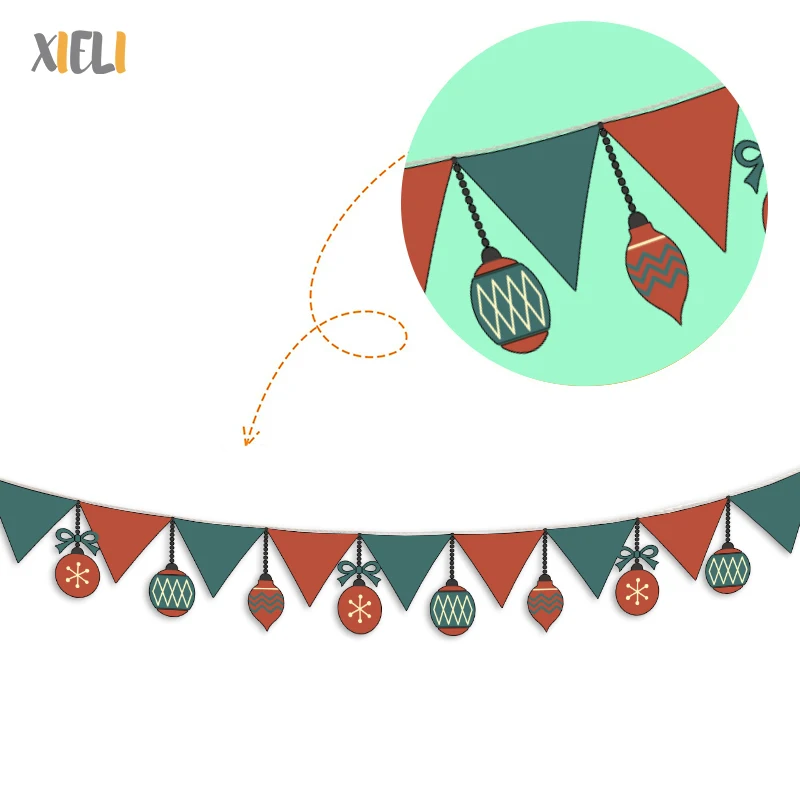 Xieli Vietnam Party Flag Christmas Supplies Custom Party Banner