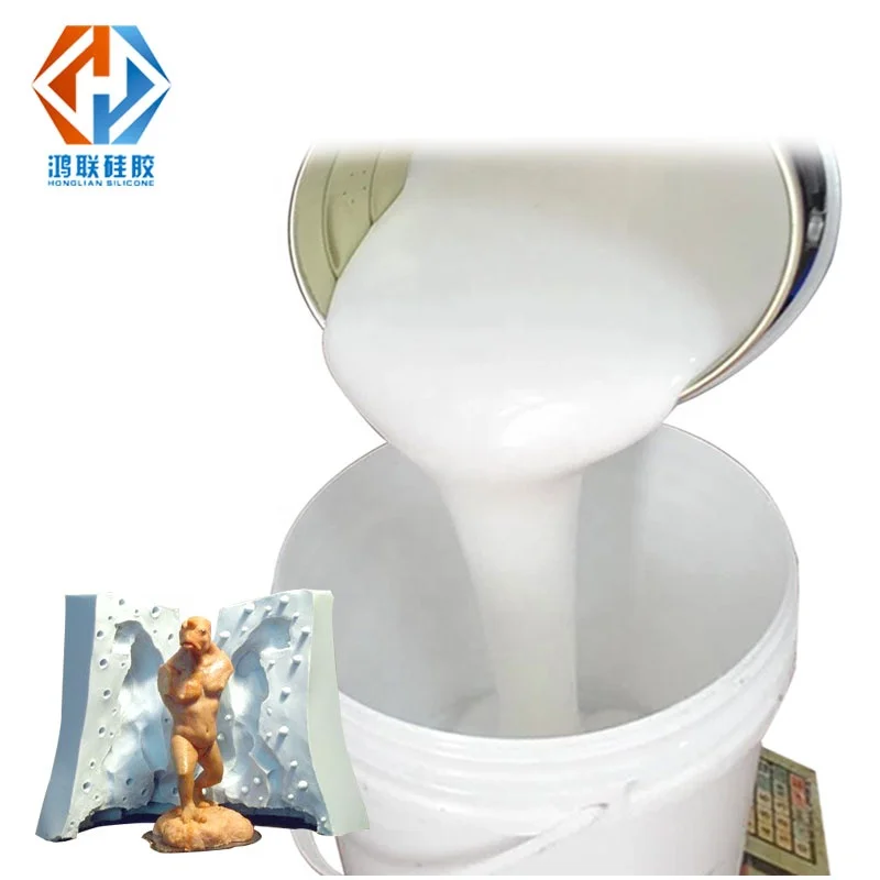 casting liquid silicone molding make resin craft mold silicone rubber rtv2 condensed cure silicon Hong Lian brand