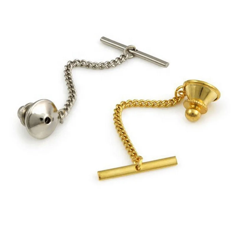 Позолоченные латунные плоские застежки-клатчи с цепочкой