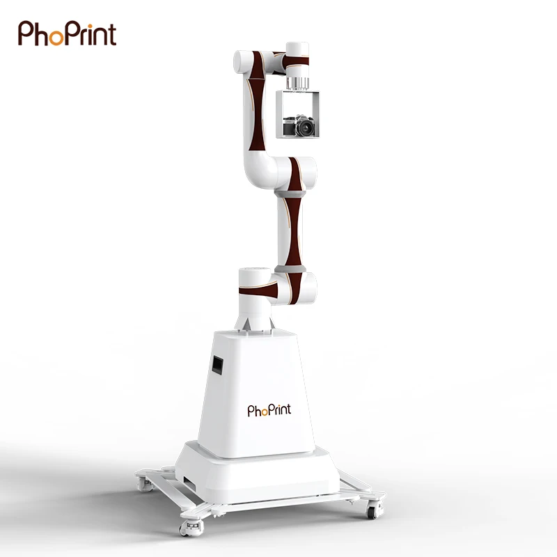 Phoprint Automated Glambot Machine Robot Arm Robotic Arm Glambot Photo Booth