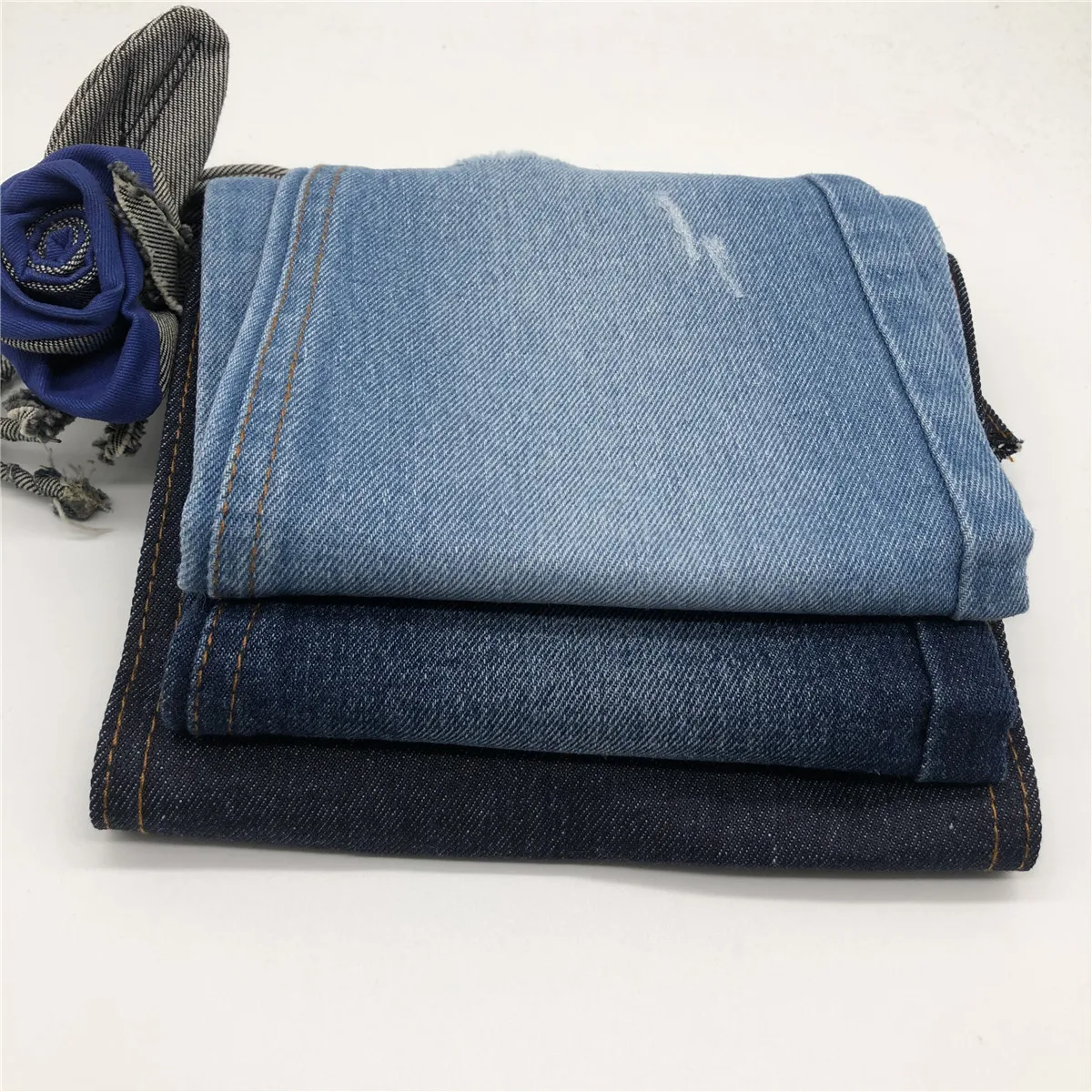 
8.5oz black 100% cotton denim shirting fabric 