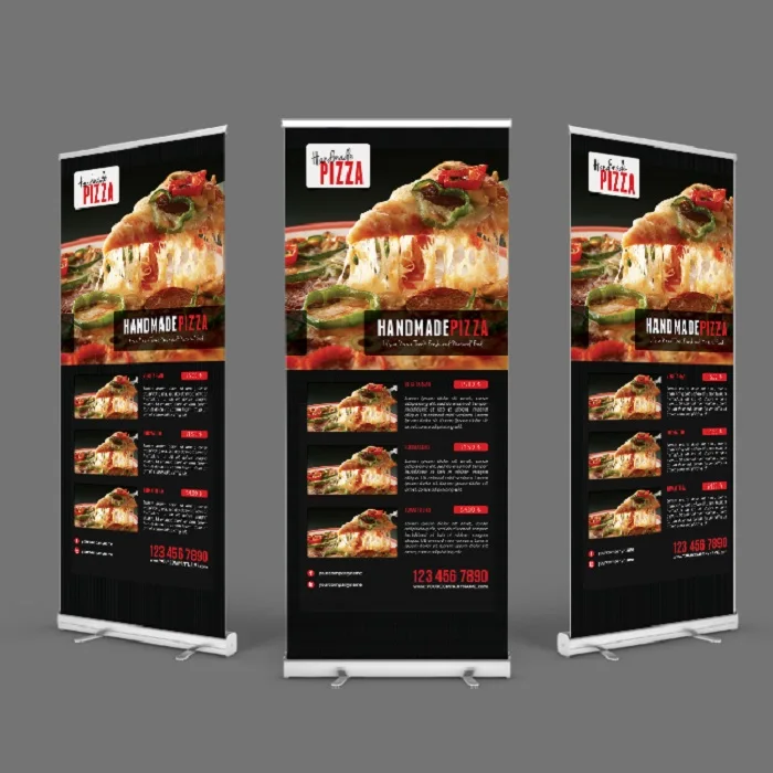 Cheap price aluminum roll up banner, pull up banner, portable Retractable Banner Stand