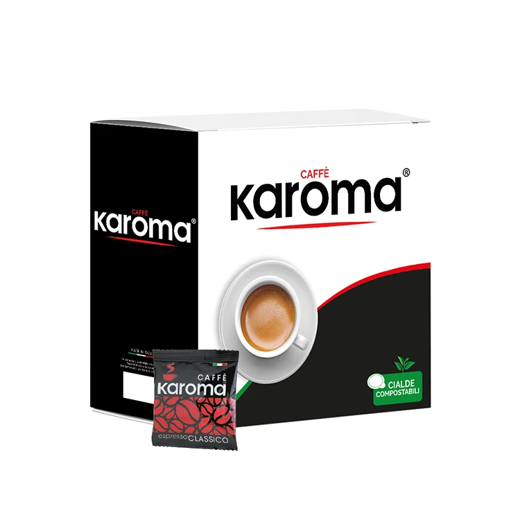 
Кофейные капсулы Karoma, классические кофейные капсулы с мелким помолом, Сделано в Италии 