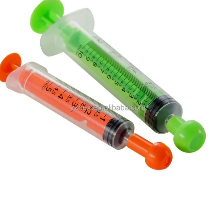 5ml 10ml  baby feeding syringe Colorful Adapter Colour feeder Color douche with cover