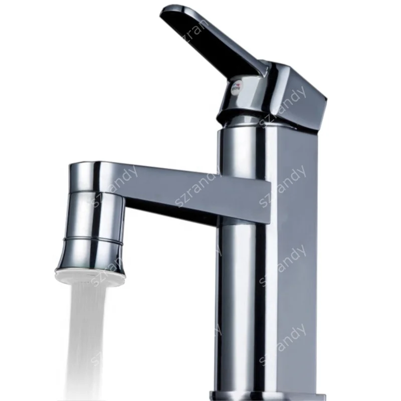 Single Red Color Brass water glow kitchen faucet