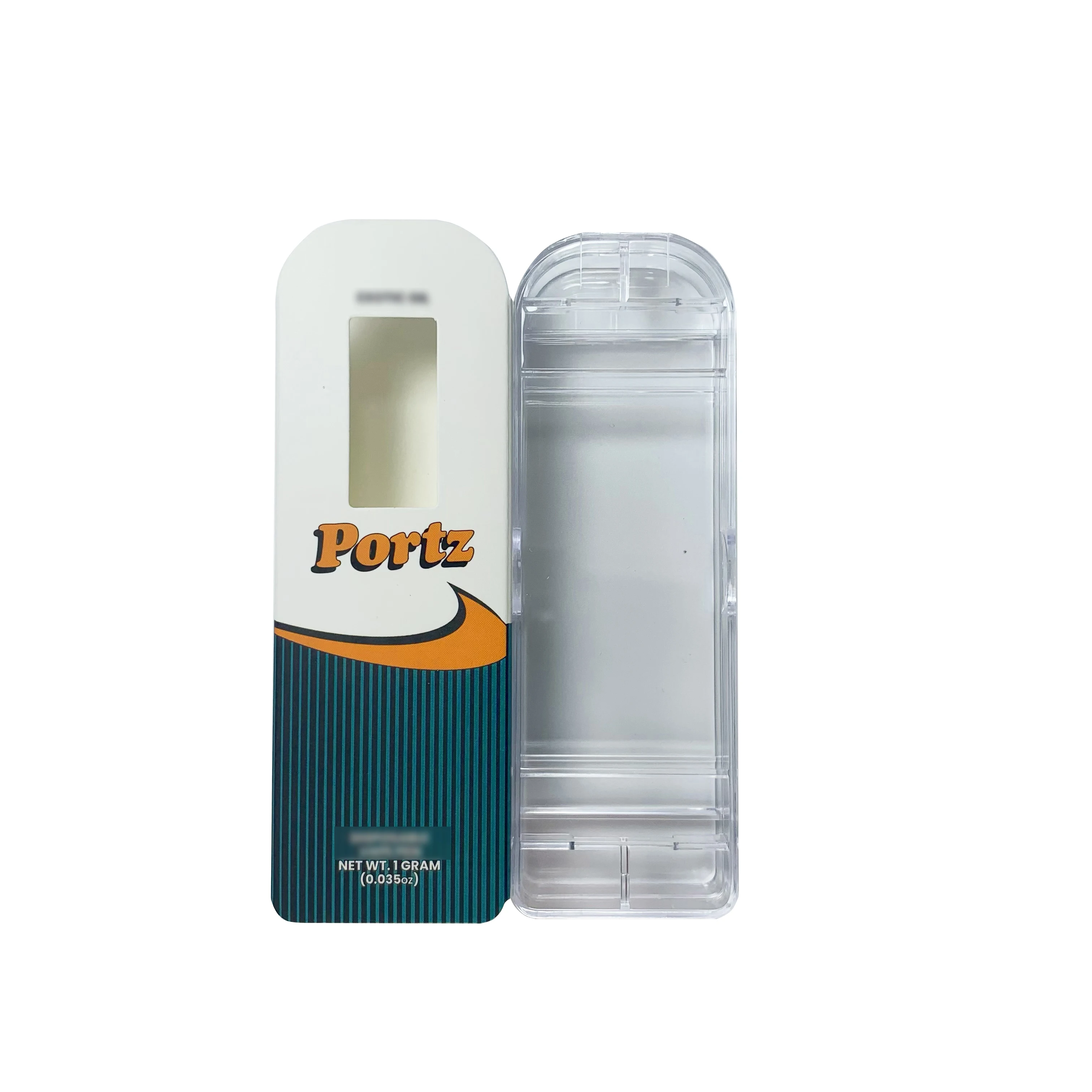 Custom order babwoods 1ml 1g 0.5 ml 2000 puffing disposable cartridge pen paper packaging box with acrylic plastic packaging box