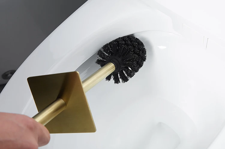 Factory Hot Sale Free Standing Tpr Head Toilet Brush Holder Bathroom Toilet Brush Set