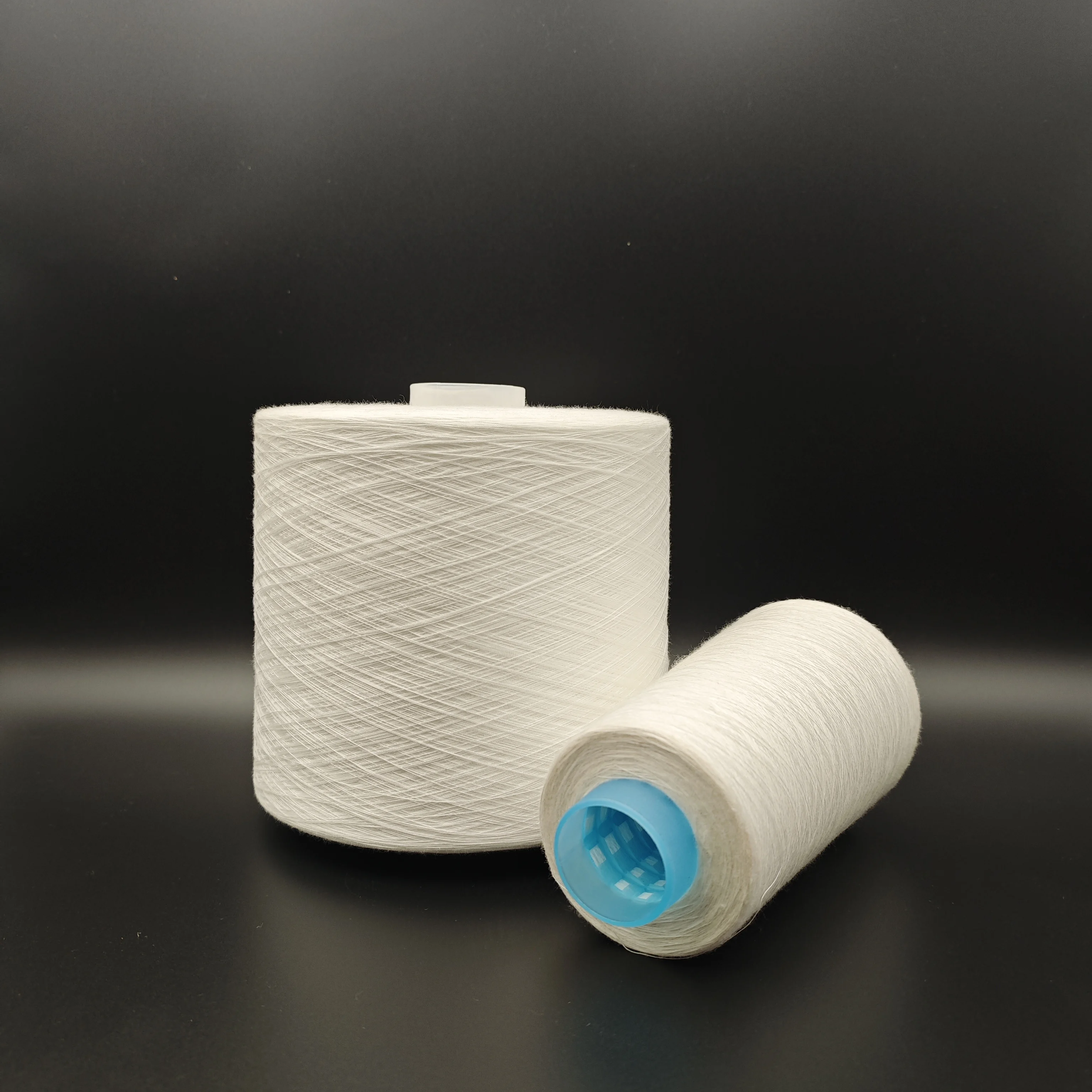 Pure 100% polyester yarn for knitting and weaving with combed carded open end with polyester yarn best quality raw materials