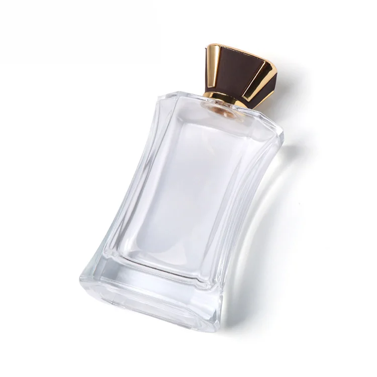 Free sample designer 30 50 ml vintage perfume glass square frosted bottle crimping for turkey