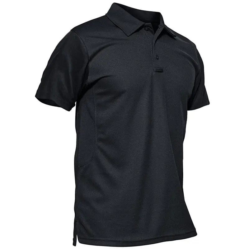 Рубашка-поло мужская быстросохнущая тактическая с коротким рукавом карманом для ручек униформа охранника лучшее качество