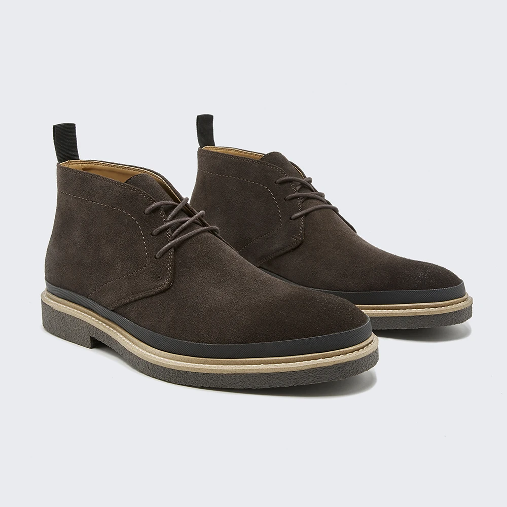 High Quality Platform Suede Leather Office Men Shoes Boots Casual