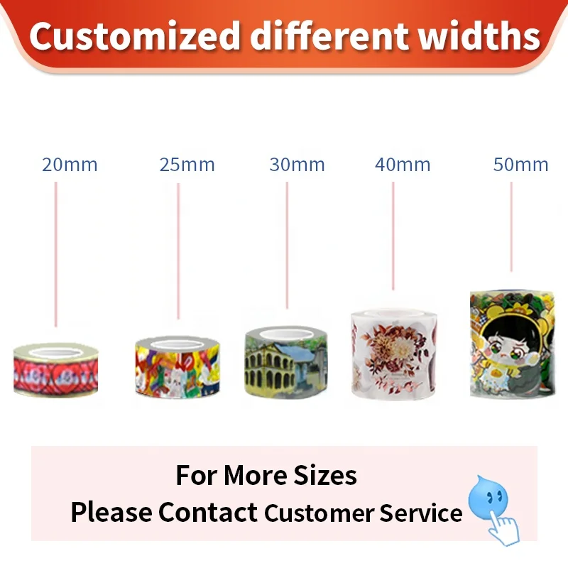 Colored Decoration holographic gold foil Washi Tapes custom printing for handicrafts