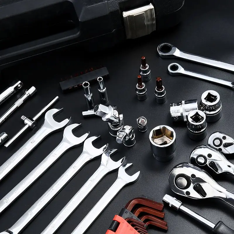 Multifunctional Home Maintenance and Car Repair Tool Set with 172 Pieces of Tools