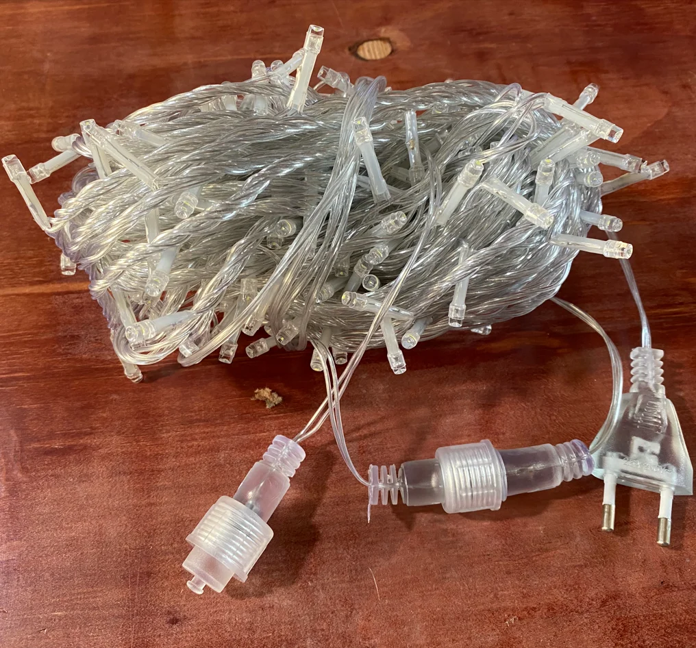 Outdoor Waterproof Street Restaurant lighting decoration Garden Led Garland Christmas Holiday Fairy String Lights With Socket