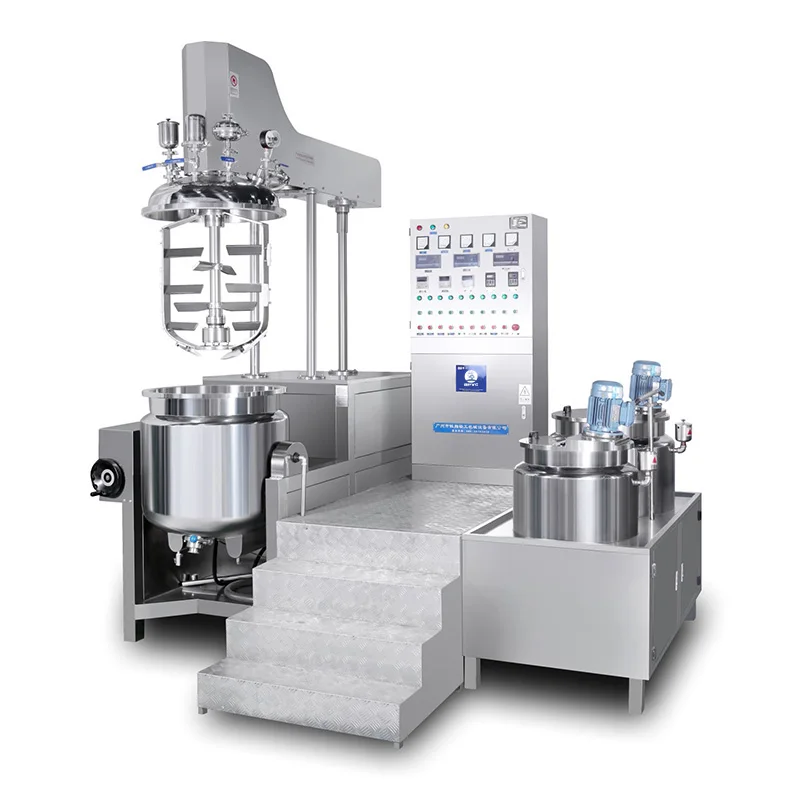 APVO 200L 300L 500L Stainless Steel High Shear Agitator Homogenizer Mixing Tank Ointment Vacuum Emulsifying Mixer Machine