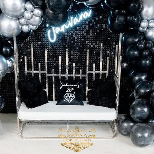 Клетка для птиц, Золотая свадебная мебель из нержавеющей стали, королевские стулья