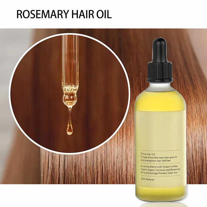 Professional Organic Fast Hair Regrowth Oil Best Anti Loss Rosemary Natural Hair Growth Serum Oil Private Label