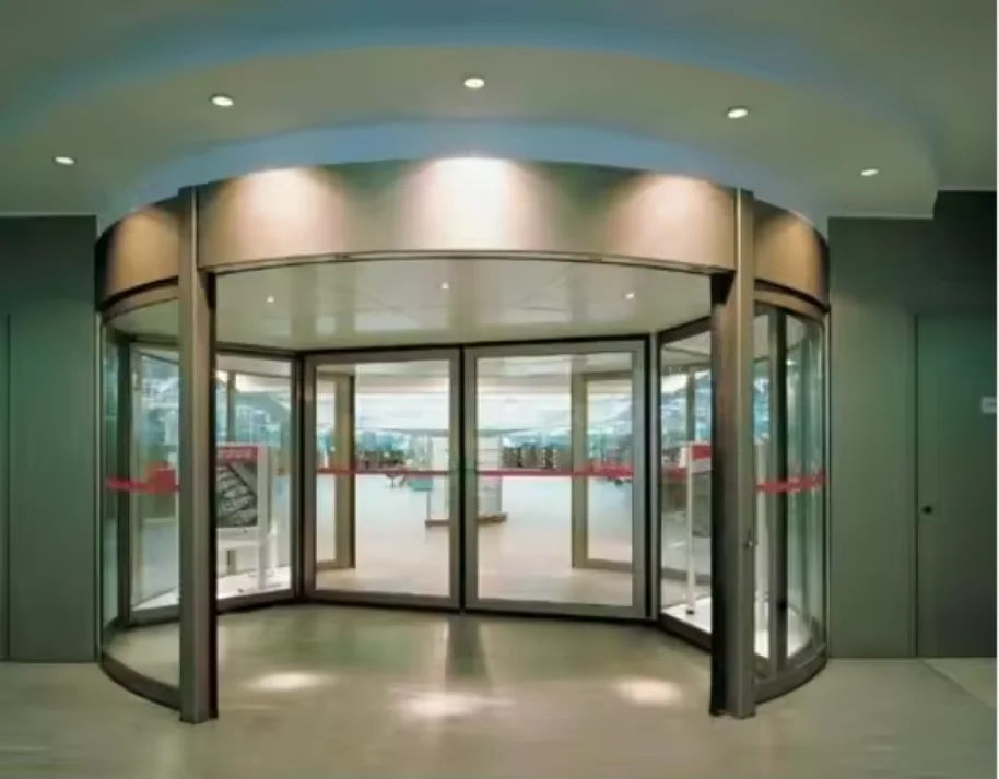 LongTai Auto Revolving Door Entrance Large Comprehensive Commercial Automatic Rotation Sliding Glass Door