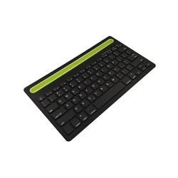 Ultra-thin BT Wireless Keyboard For Smart Mobile Tablet Laptop Rechargeable Keypad Universal Keyboard Built-in Stand Slot